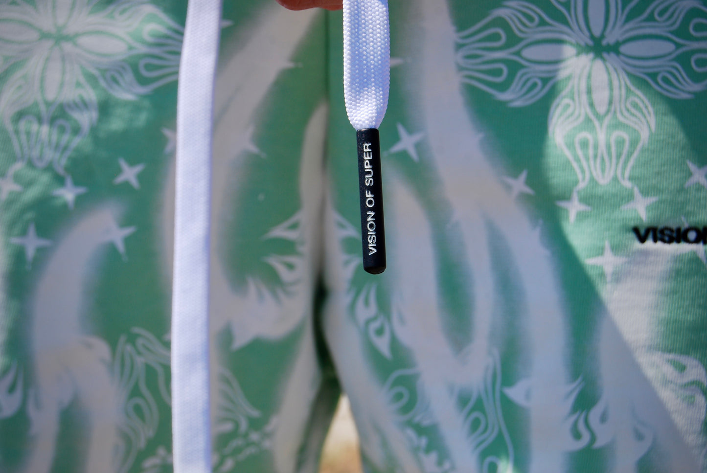 VISION OF SUPER - PANTALONCINO CON RICAMI E STAMPE