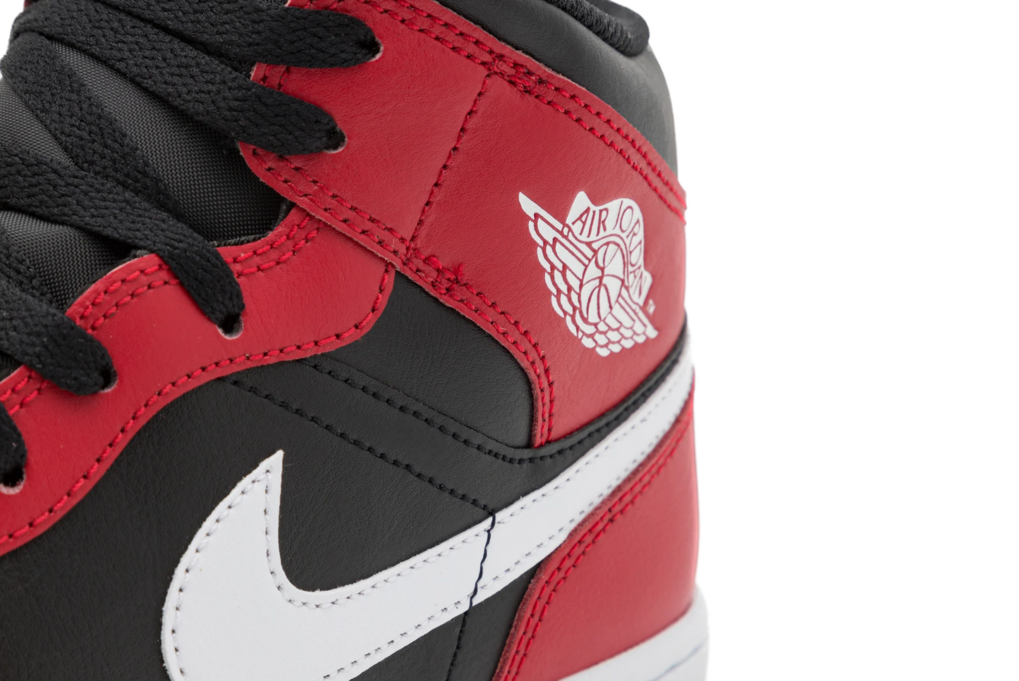 AIR JORDAN 1 MID - BLACK/WHITE-GYM RED