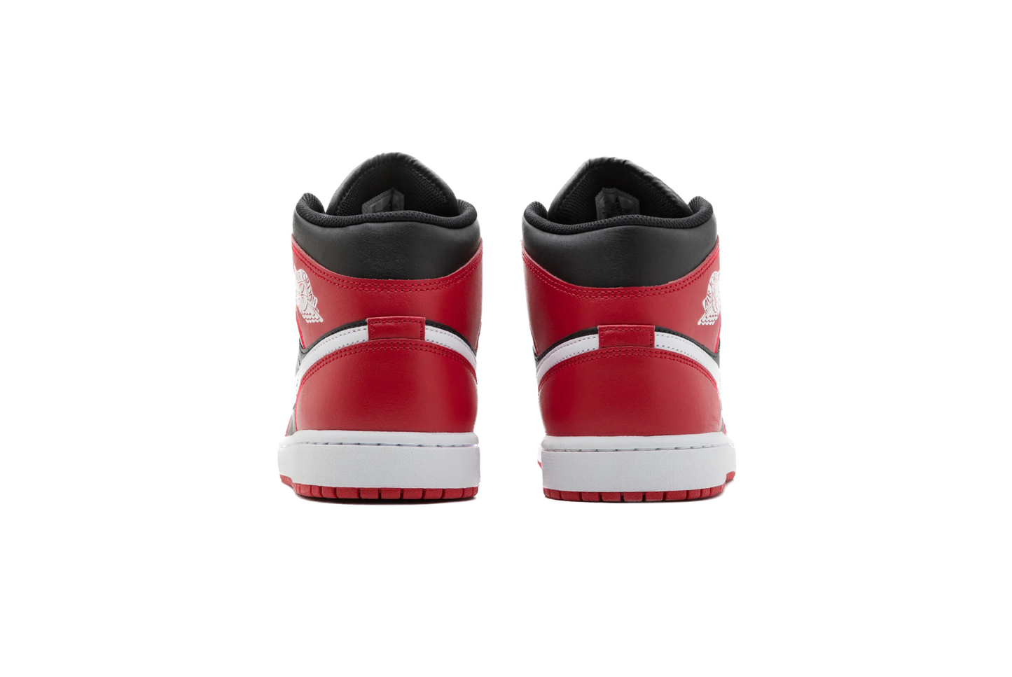 AIR JORDAN 1 MID - BLACK/WHITE-GYM RED