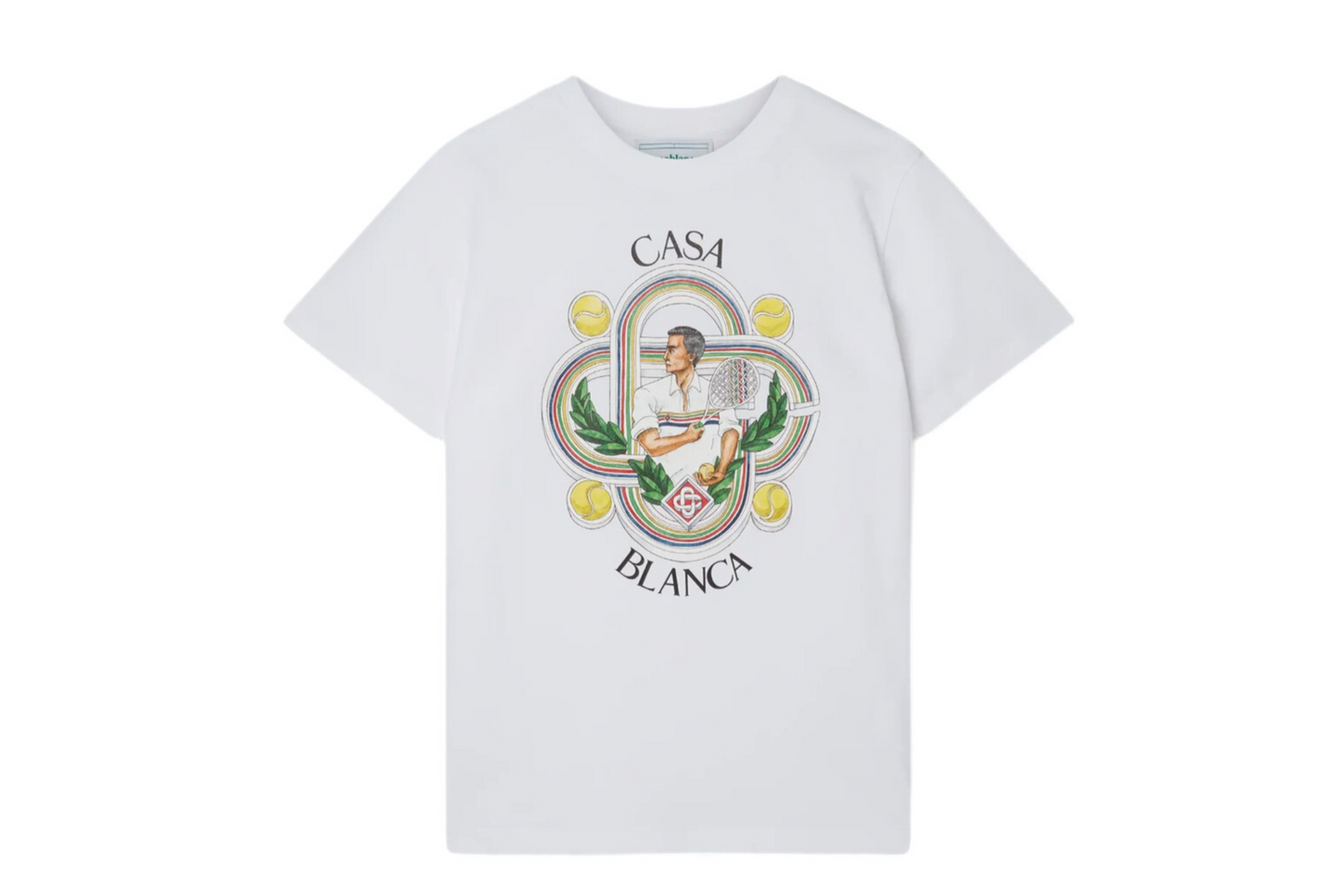 CASABLANCA - T-SHIRT CON STAMPA "TENNIS CLUB LE JOUEUR"