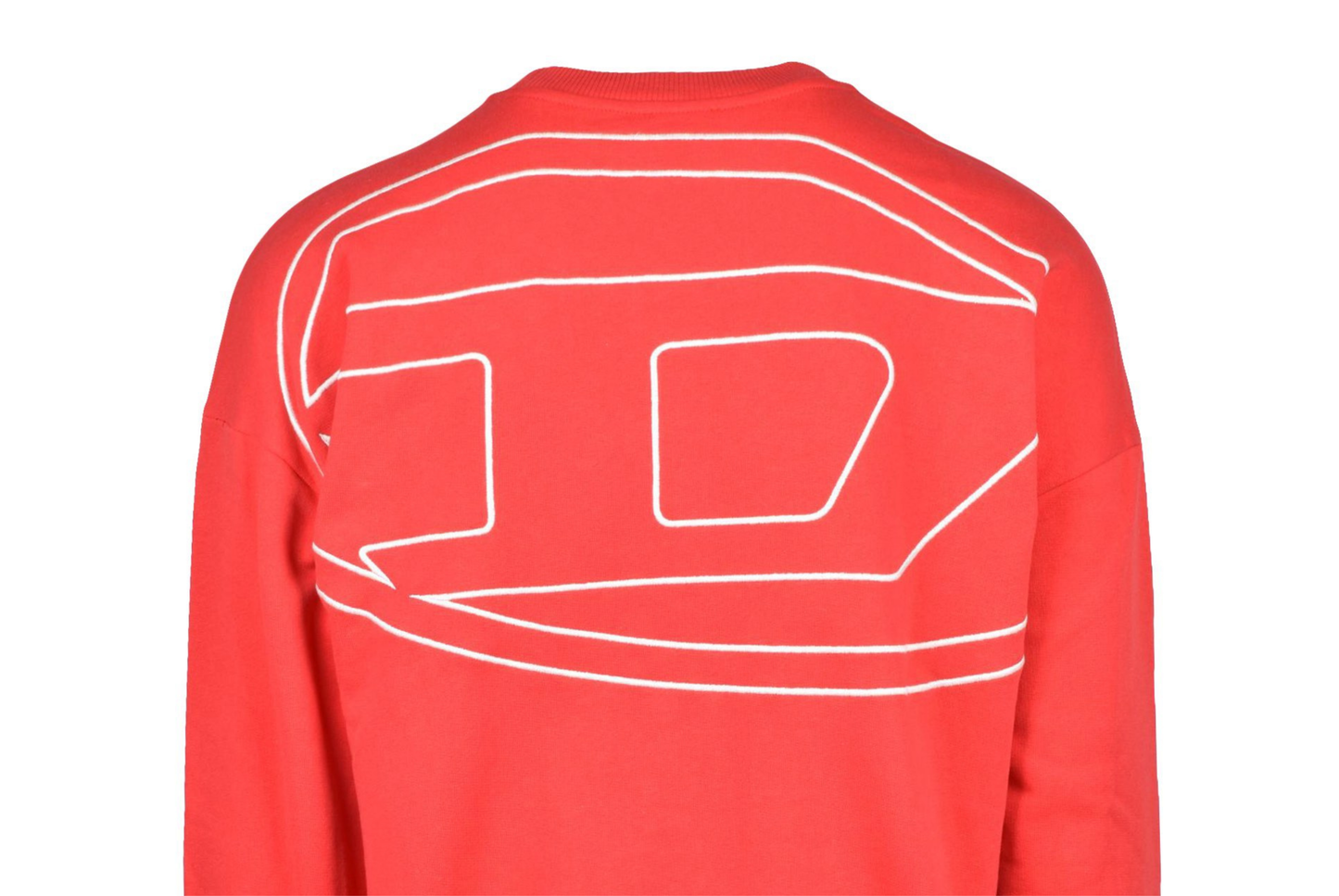 DIESEL - FELPA GIROCOLLO CON MAXI LOGO