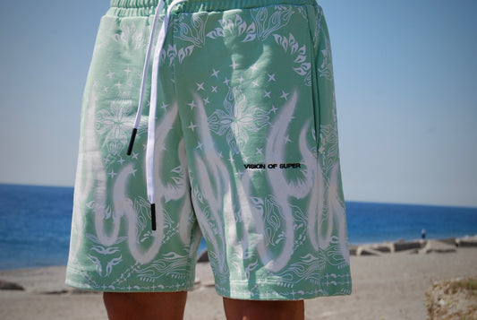 VISION OF SUPER - PANTALONCINO CON RICAMI E STAMPE