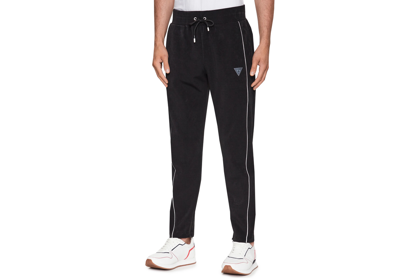 GUESS - PANTALONE IN CINIGLIA CON LOGO