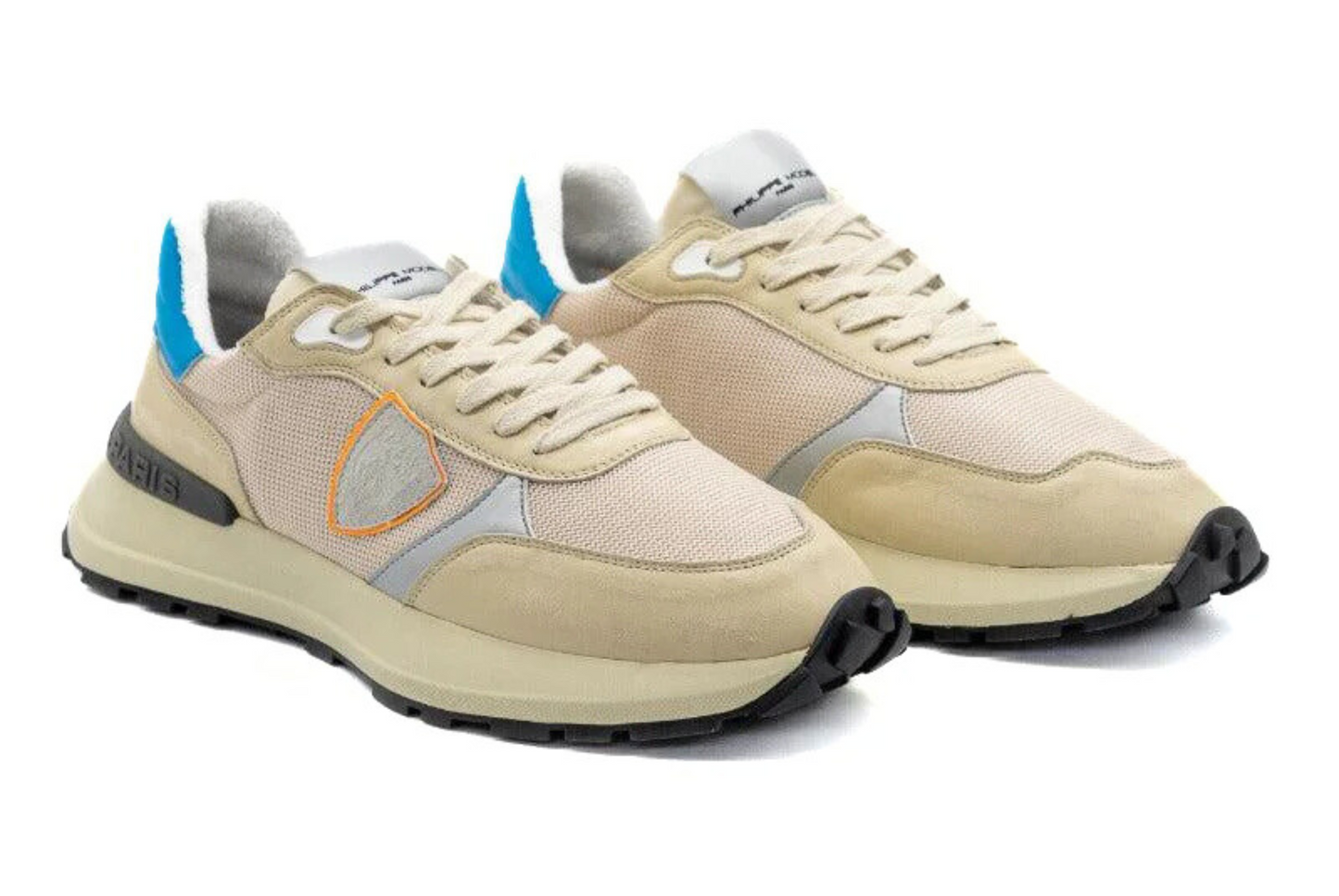 PHILIPPE MODEL - SNEAKER ANTIBES - MONDIAL RAYURE BEIGE