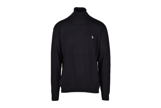 U.S. POLO - MAGLIONE A COLLO ALTO CON LOGO