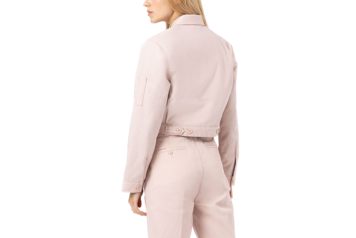DICKIES - GIACCA EISNHOWR CROP ROSA CHIARO