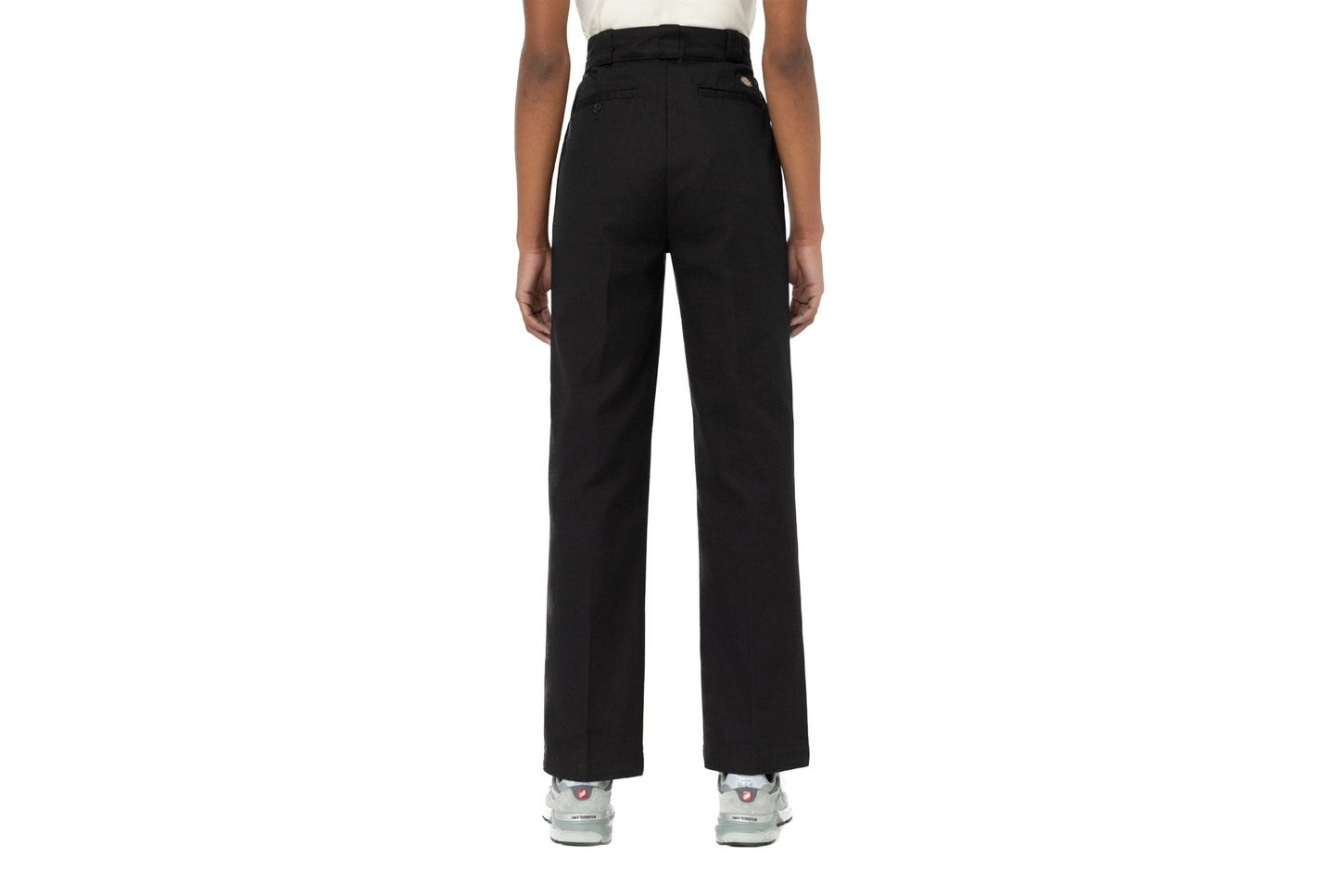 DICKIES - PANTALONI A VITA ALTA PHOENIX SPLIT HEM NERI