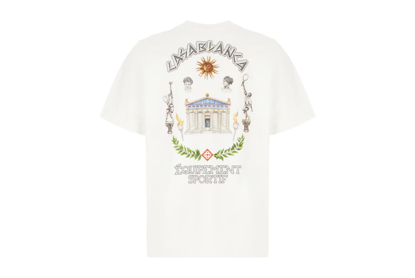 CASABLANCA - T-SHIRT CON STAMPA "LE TEMPLE DU SPORT"