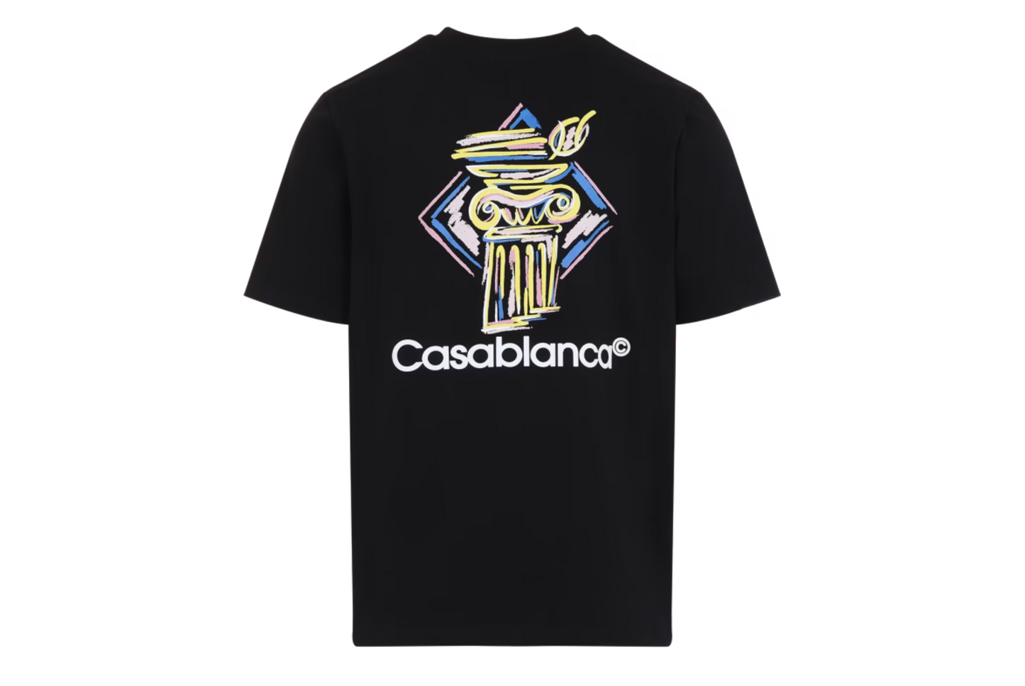 CASABLANCA - T-SHIRT CON STAMPA "DIAMOND COLUMN"
