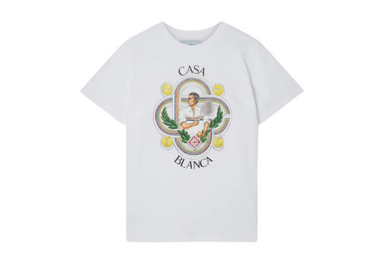 CASABLANCA - T-SHIRT CON STAMPA "TENNIS CLUB LE JOUEUR"