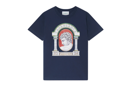 CASABLANCA - T-SHIRT CON STAMPA "TENNIS CLUB LA MEDAILLE"