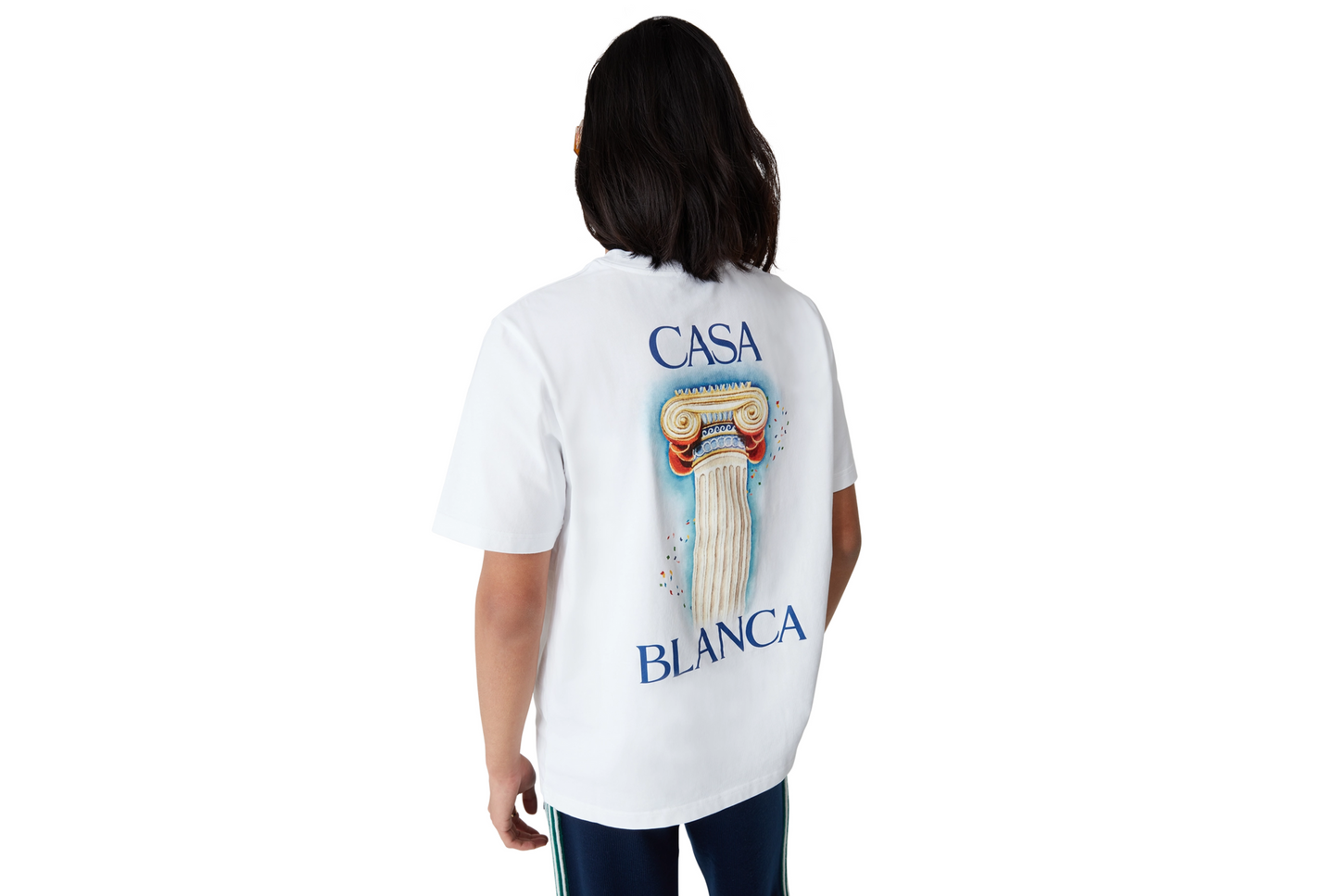 CASABLANCA - T-SHIRT CON STAMPA "LA COLONNE"