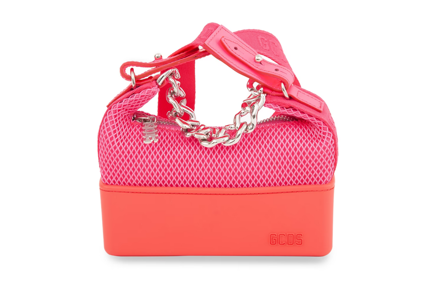 GCDS - BORSA A SPALLA FUXIA