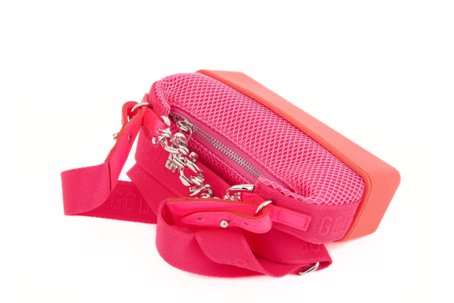 GCDS - BORSA A SPALLA FUXIA