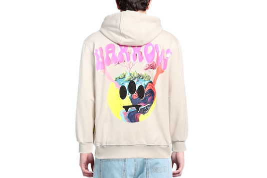 BARROW - FELPA UNISEX CON CAPPUCCIO E STAMPE