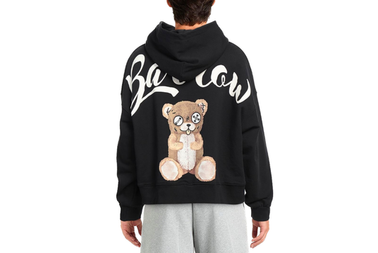 BARROW - FELPA UNISEX CON CAPPUCCIO E STAMPE