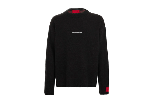 VISION OF SUPER - MAGLIONE CON LOGO E MAXI STAMPA TESCHIO SUL RETRO