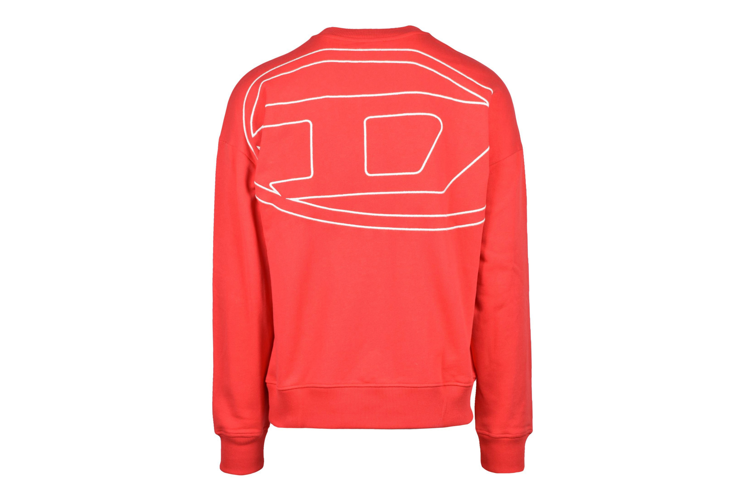 DIESEL - FELPA GIROCOLLO CON MAXI LOGO