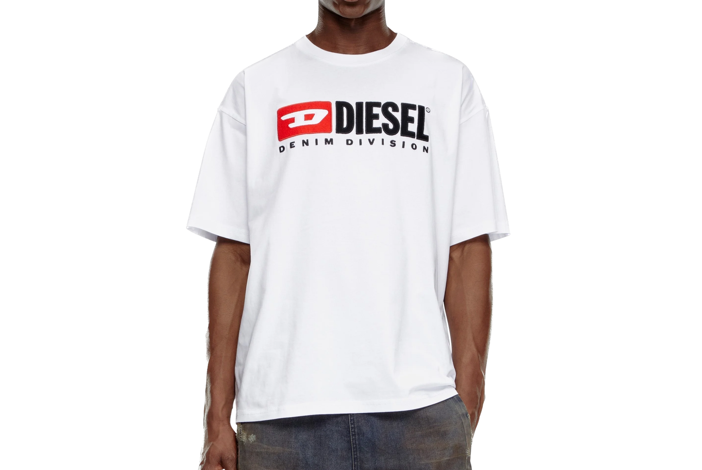 DIESEL - T-SHIRT CON LOGO RICAMATO