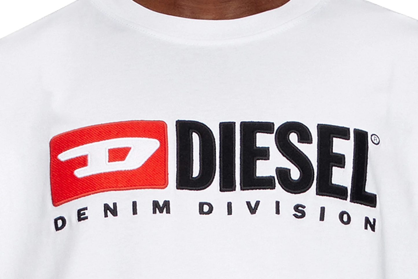 DIESEL - T-SHIRT CON LOGO RICAMATO
