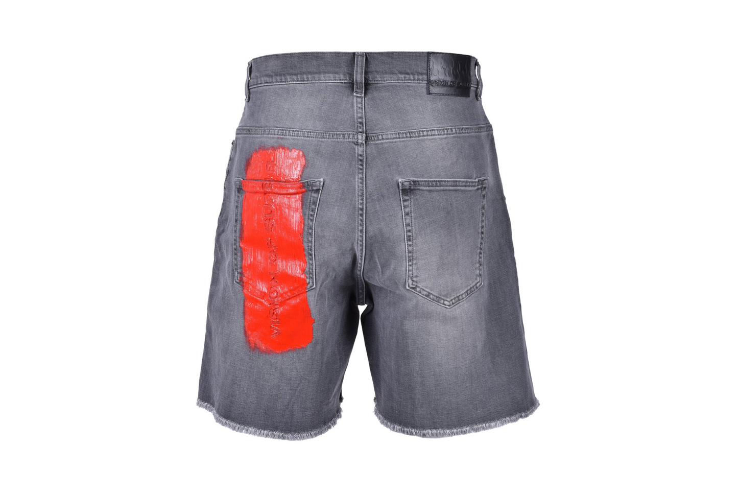 VISION OF SUPER - BERMUDA DI JEANS CON LOGO