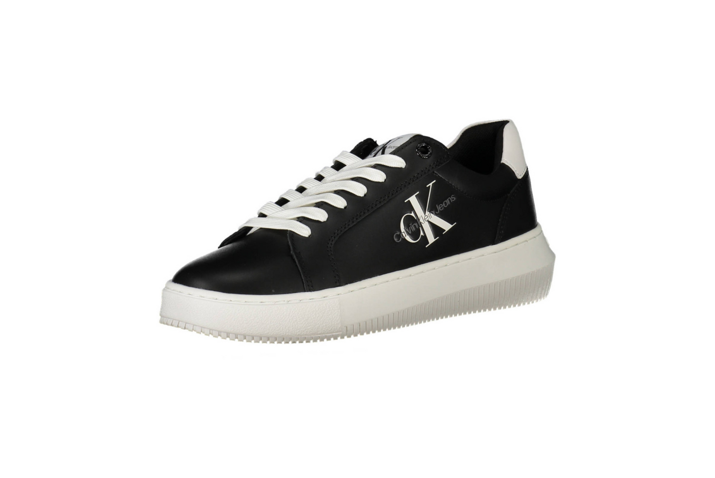 CALVIN KLEIN JEANS - SNEAKERS NERE IN PELLE DA DONNA