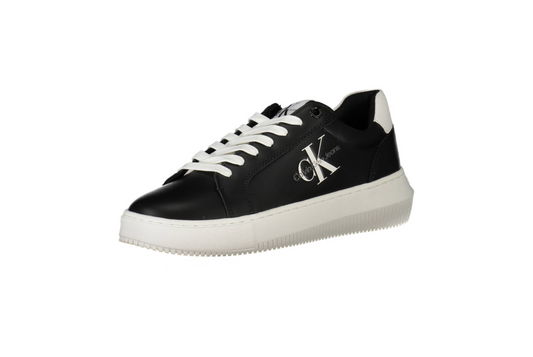 CALVIN KLEIN JEANS - SNEAKERS NERE IN PELLE DA DONNA