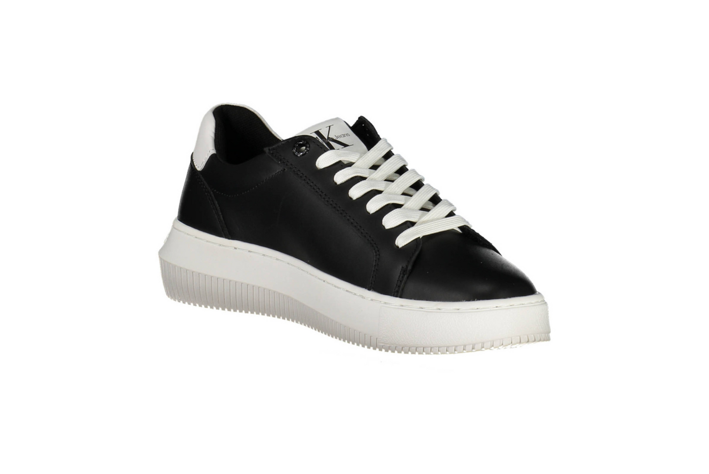 CALVIN KLEIN JEANS - SNEAKERS NERE IN PELLE DA DONNA