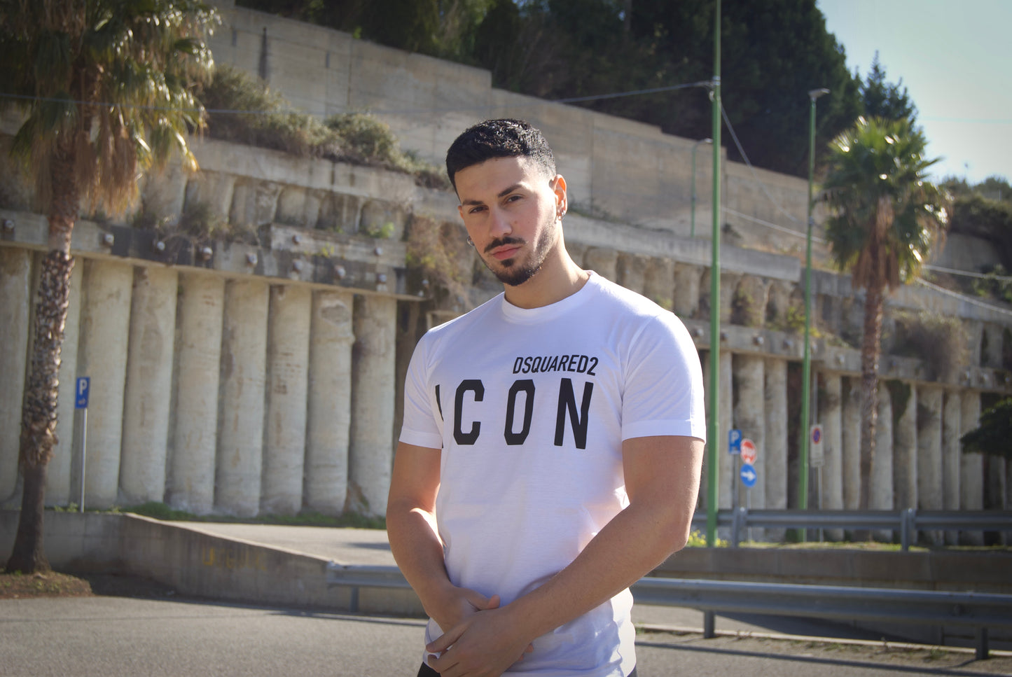 DSQUARED2 ICON - T-SHIRT CON STAMPA